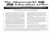 The Blumenfeld Education Letter February 1991