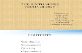 The 6th sense technology(sravanthi)
