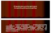 Communication institutionnelle 08-09