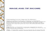 Wage and Tip Income
