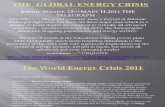 Japan Earthquake  and  The Global Energy Crisis 2011