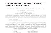 control, analysis and testing