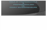 Role of Professionals