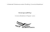 Inequality - Liberal Democrat Consultation Paper 102