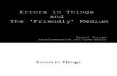 Errors in Things (Online Version)