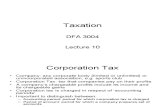 Lecture 10 - Corp tax