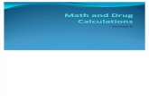 Math and Drug Calculations lect 6