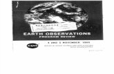 Earth Observations Program Review