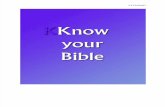 Know Your Bible, Bible introduction and meaning