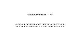 Chapter V - Analysis of Financial Statement