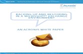 Acronis - Exchange Recovery Whitepaper