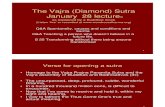 Vajra (Diamond) Sutra January 28, 2011 Lecture