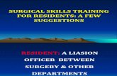 SURGICAL SKILLS TRAINING  FINAL FOR RESIDENTS