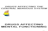 drug of the central nervous system