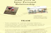 Team Work Inter Personal Relation Ship