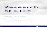 Research of ETFs