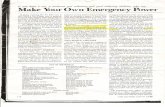 Make Your Own Emergency Power