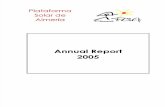 Plataforma Solar de Almeria - Annual Report 2005