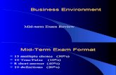 Business Environment Mid Exam Review