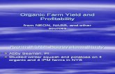 Organic Farm Yield and Profitability