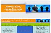Sales Force Selection and Recruitment
