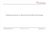 IPCalculus - Recombinant DNA Technology Patenting Activity