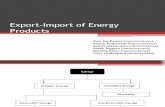 Export-Import of Energy Products