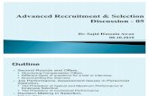 Advanced Recruitment & Selection - Lecture 05, 09-10-2010