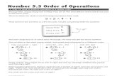 The Math Primer: Number 5.3 Order of Operations