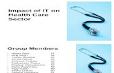 Impact of IT on Health Care Sector
