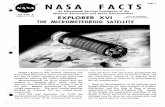 NASA Facts Explorer XVI the Micro Meteoroid Satellite