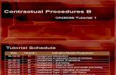 Contractual Procedures B 2010 - Tutorial 01 Assignment)