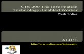 CIS 200 the Information Technology-Enabled Worker_Weeks04