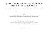 American Social Psychology