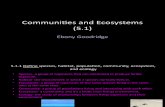 Communities and Ecosystems 5.1