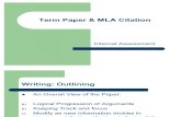 Term Paper & MLA Citation