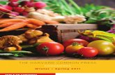 The Harvard Common Press Winter - Spring 2011 Cookbook Catalog