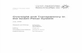 Physicians for Human Rights-Israel: Oversight and Transparency in the Israeli Penal System, August 2008