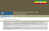Remittances to Ethiopia - World Bank Survey Results