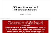 Bruce Wilkinson 7 Laws of the Learner: Law 4a_Retention