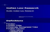 Law Concerning America's Original Indian Tribes