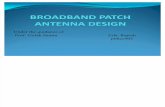 Broadband Patch Antenna Design New