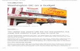 Washington DC on a Budget
