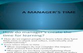 A MANAGER’S TIME
