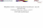 Material Charecterization