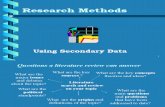 Using Secondary Data(3)