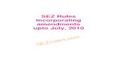 SEZ Rules 2006, updated as on July 2010