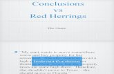 Irrelevent Conclusions vs Red Herrings- The Game