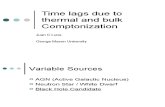 Time Lags Due to Thermal and Bulk Comptonization