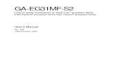 Motherboard Manual Ga-eg31mf-s2 e